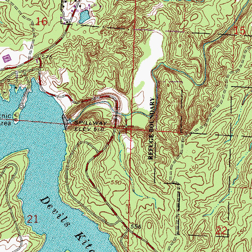 Topographic Map of Grassy Election Precinct, IL