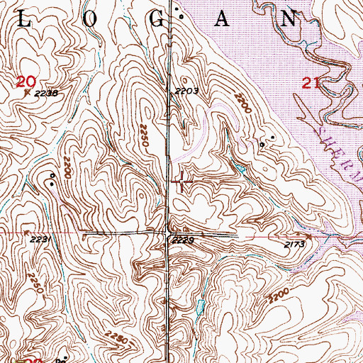 Topographic Map of North Loup City Election Precinct, NE