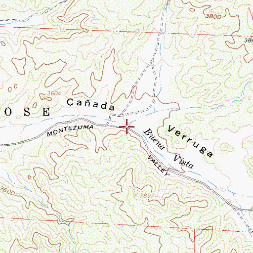 Topographic Map of Buck Canyon, CA