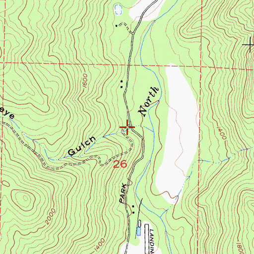 Topographic Map of Buckeye Gulch, CA