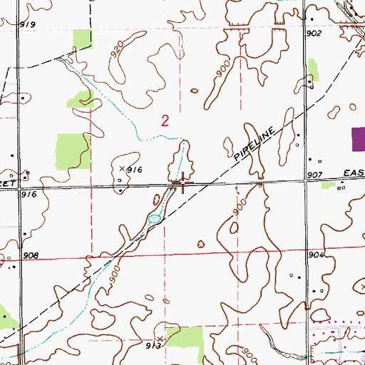 Topographic Map of City of Westfield, IN