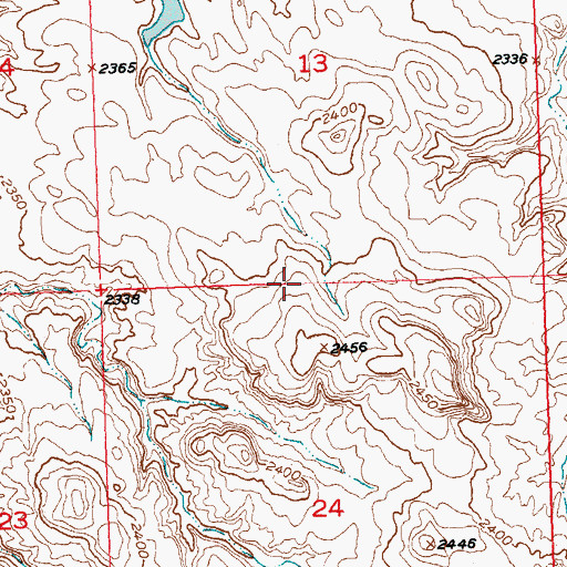 Topographic Map of Township of Arrowhead, SD