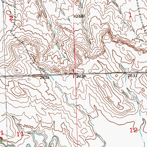 Topographic Map of Township of Bixby, SD