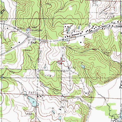 Topographic Map of Township of Hermitage, MO