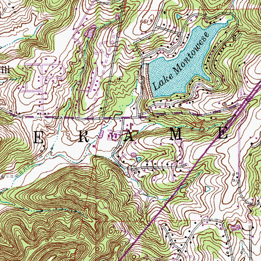 Topographic Map of Township of High Ridge, MO