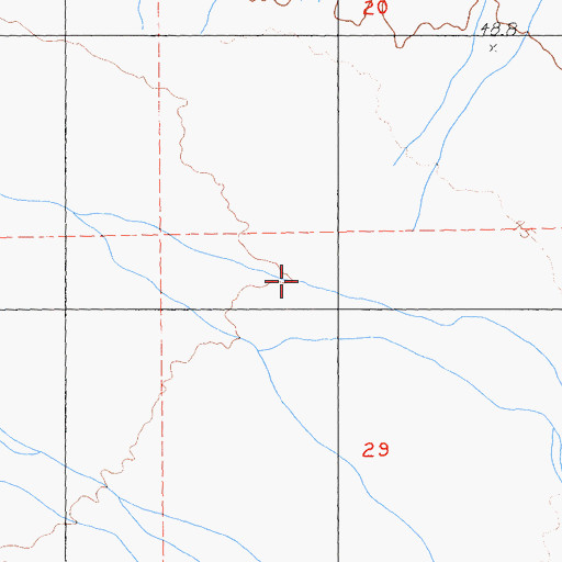 Topographic Map of Buckwheat Wash, CA