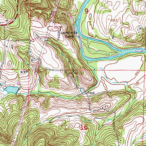 Topographic Map of Township of May/Smith, MO