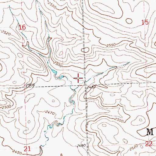 Topographic Map of Township of Mott, ND