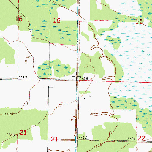 Topographic Map of Township of Rapid River, MN