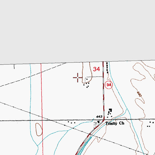 Topographic Map of Township of Rivers, MO