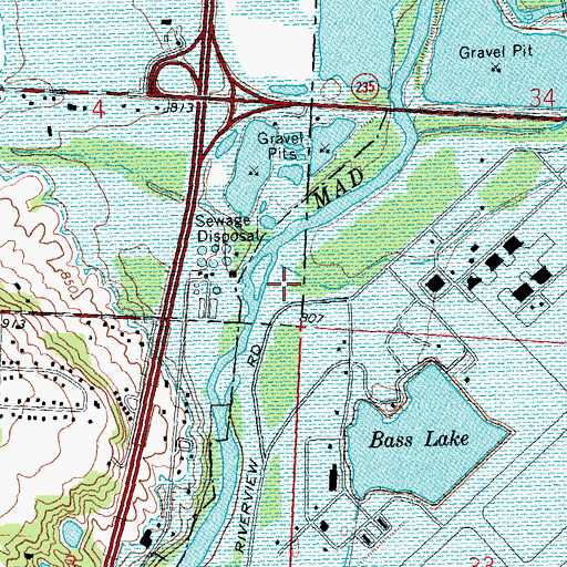 Topographic Map of Township of Wayne, OH