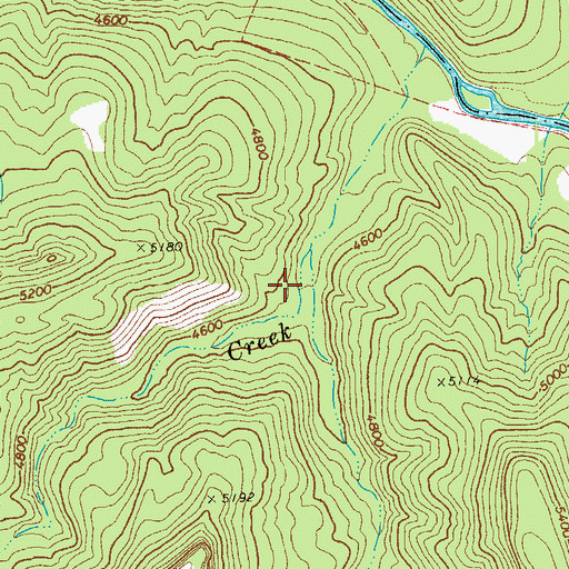 Topographic Map of Packing Horse Creek, AZ