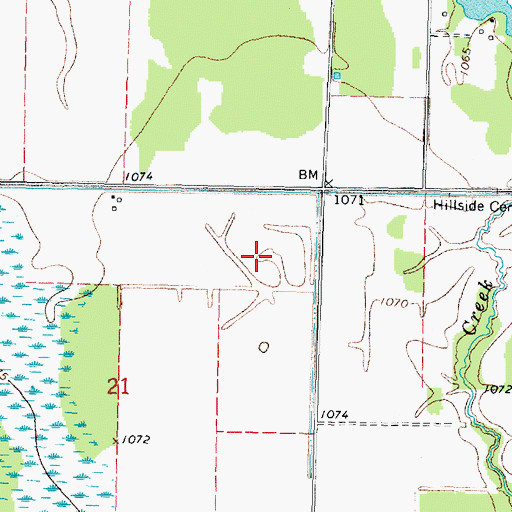 Topographic Map of Township of Zippel, MN