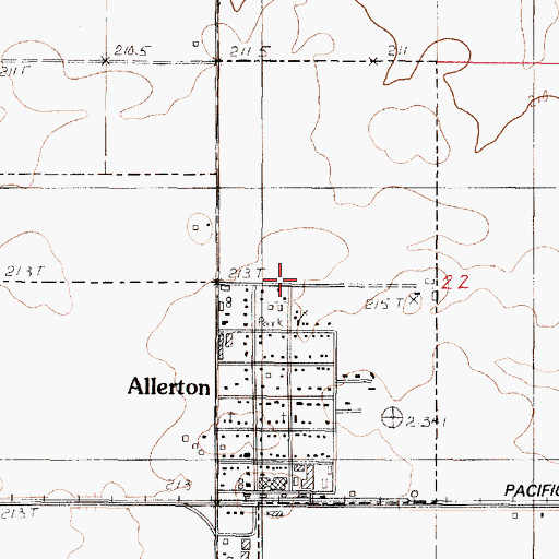 Topographic Map of Village of Allerton, IL