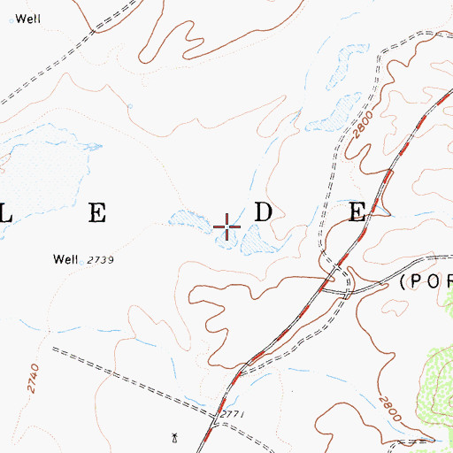 Topographic Map of Buena Vista Creek, CA