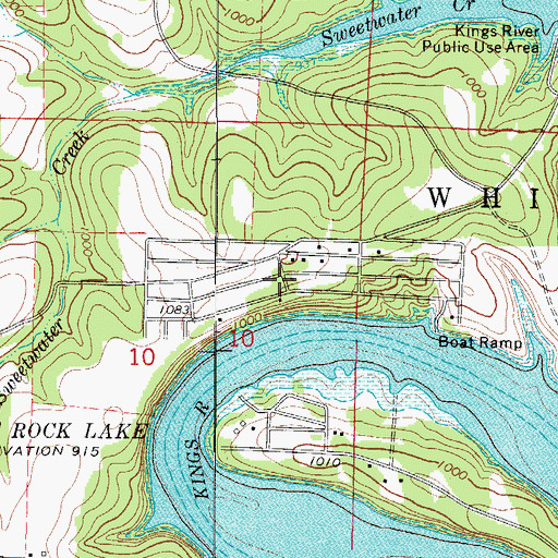 Topographic Map of Village of Arrow Point, MO