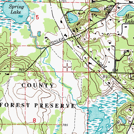 Topographic Map of Village of Barrington Hills, IL