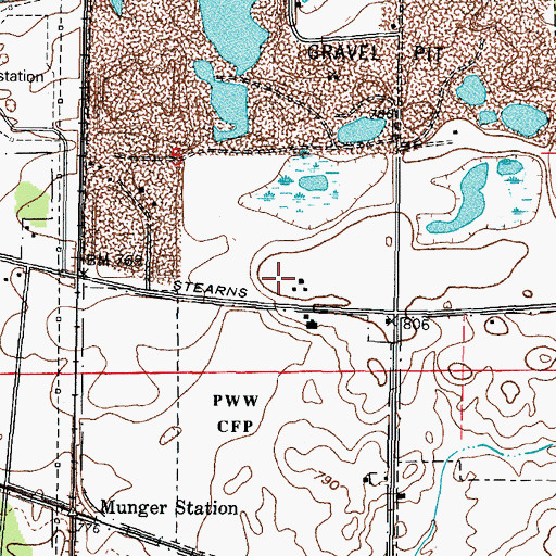 Topographic Map of Village of Bartlett, IL
