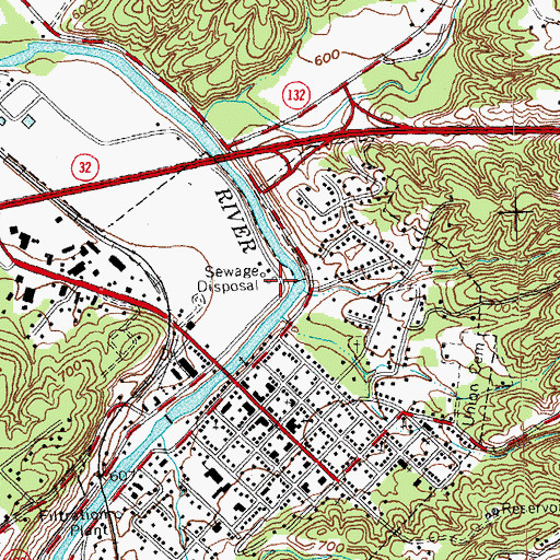 Topographic Map of Village of Batavia, OH