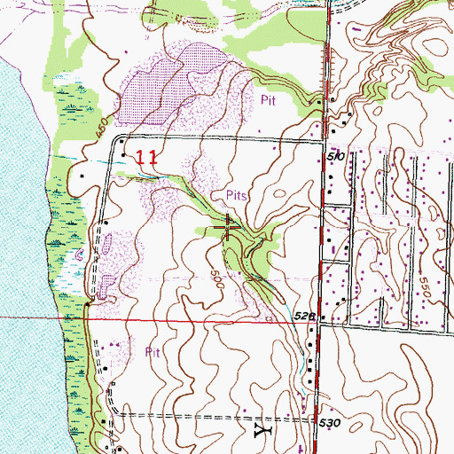 Topographic Map of Village of Bay View Gardens, IL