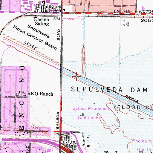 Topographic Map of Bull Creek, CA
