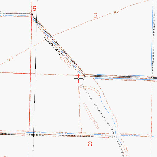Topographic Map of Bull Slough, CA