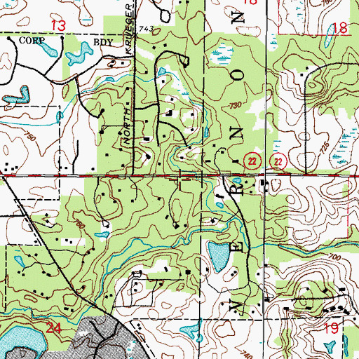 Topographic Map of Village of Long Grove, IL