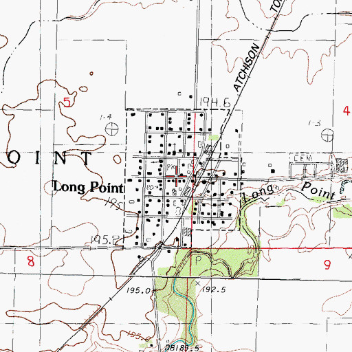 Topographic Map of Village of Long Point, IL
