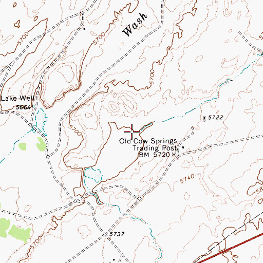 Topographic Map of Shato Stream (historical), AZ