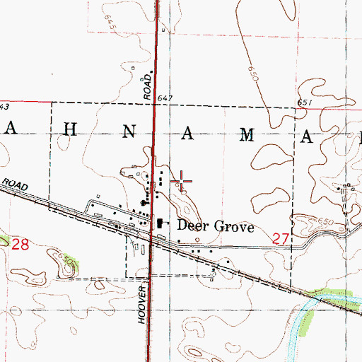 Topographic Map of Village of Deer Grove, IL