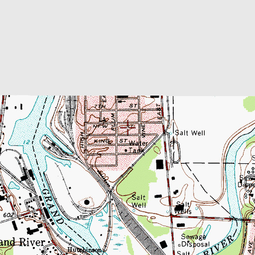 Topographic Map of Village of Fairport Harbor, OH