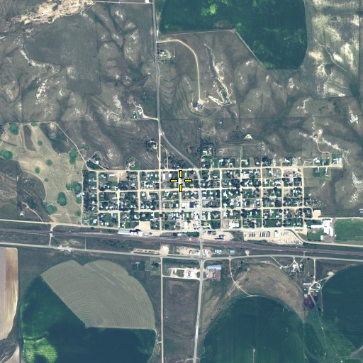 Aerial/Satellite Image of Village of Potter, NE