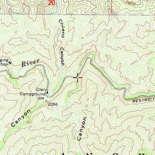 Topographic Map of Butterfield Canyon, CA