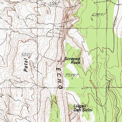 Topographic Map of Lake Mary, AZ