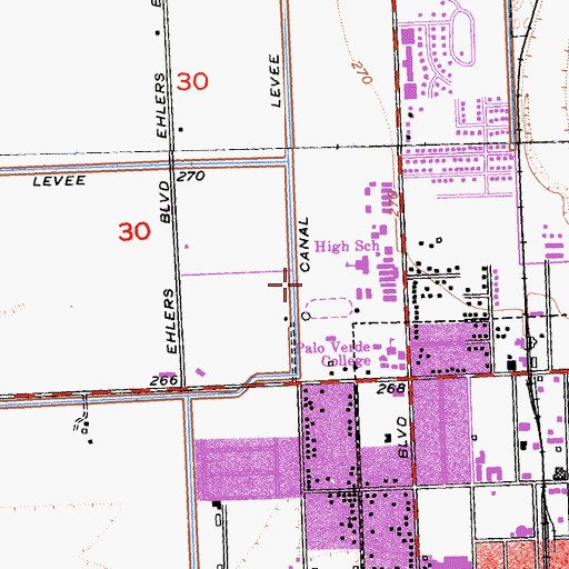 Topographic Map of C Canal, CA
