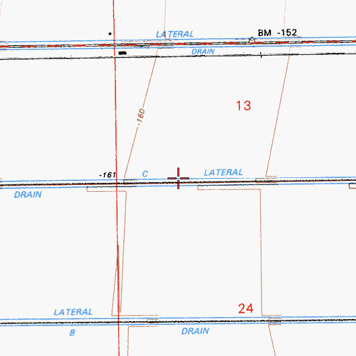 Topographic Map of C Lateral, CA