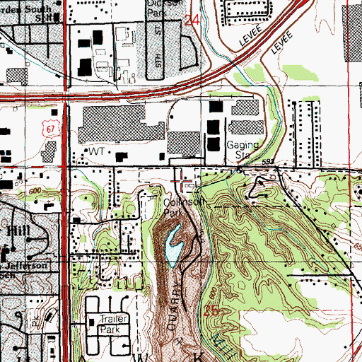 Topographic Map of Village of Milan, IL