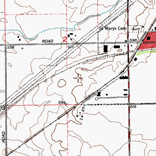 Topographic Map of Village of Minooka, IL