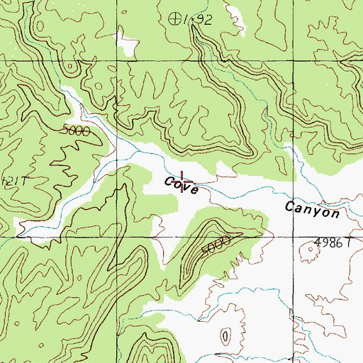 Topographic Map of Kaibab Indian Reservation, AZ