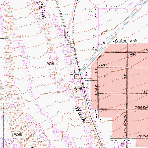 Topographic Map of Cable Creek, CA