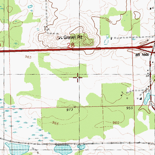 Topographic Map of Village of Parma, MI