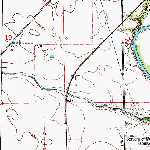 Topographic Map of Village of Plainfield, IL