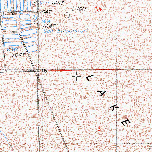 Topographic Map of Cadiz Lake, CA