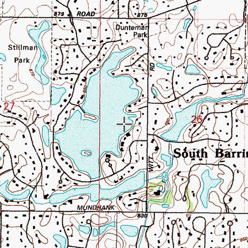 Topographic Map of Village of South Barrington, IL