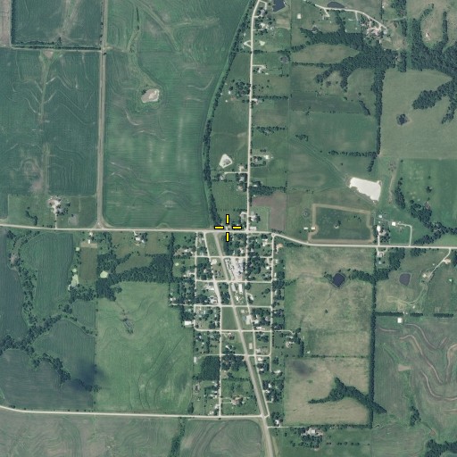 Aerial/Satellite Image of Village of Turney, MO