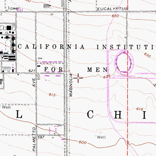 Topographic Map of California Institution for Men, CA