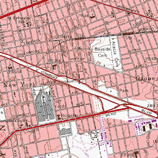 Topographic Map of Sutter Green, NY