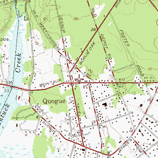 Topographic Map of Saint Paul African Methodist Episcopal Zion Church, NY