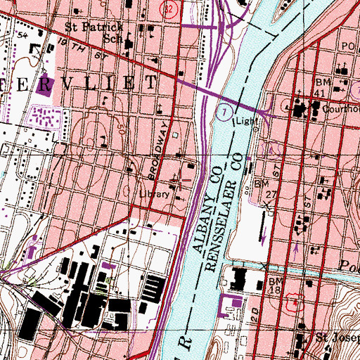 Topographic Map of First Avenue Methodist Episcopal Church, NY