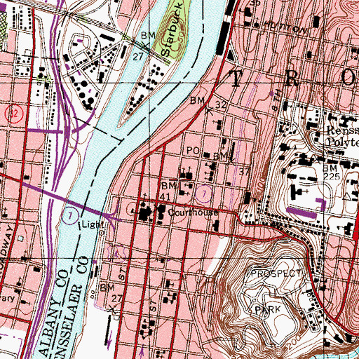 Topographic Map of Gay Building, NY